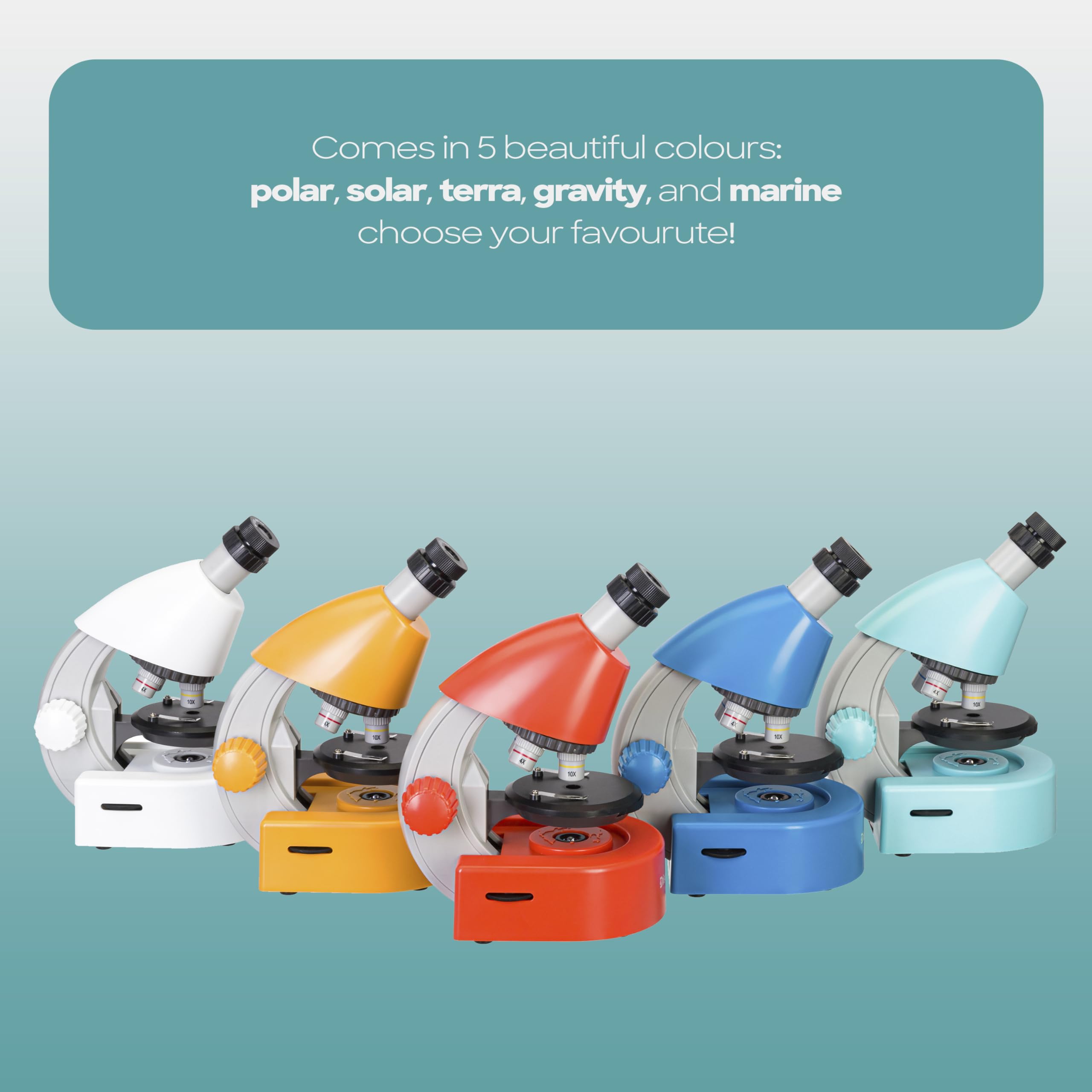Levenhuk Discovery Micro Marine Mikroskop 40-640x Hellblau