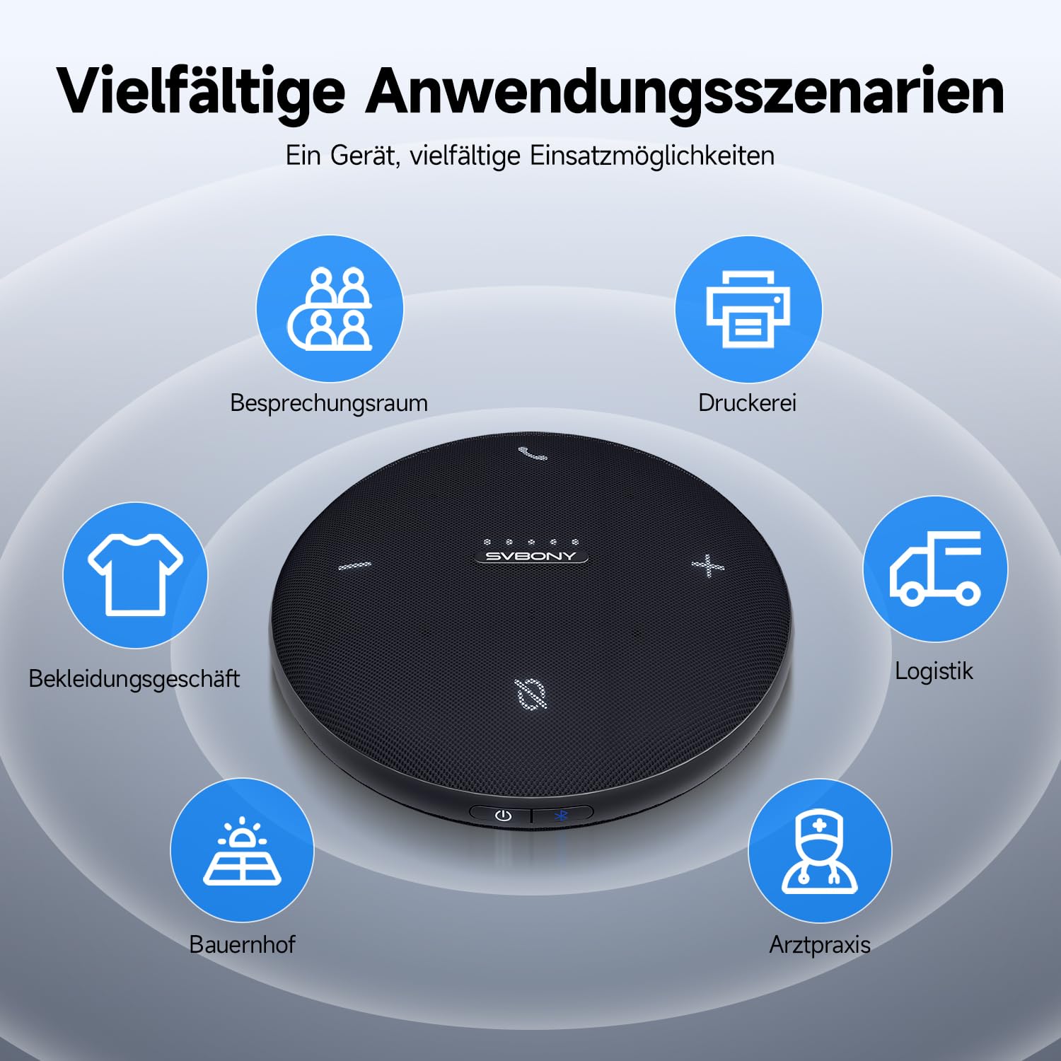 SVBONY SVHub Omni2 Konferenzlautsprecher 2 Mikrofone