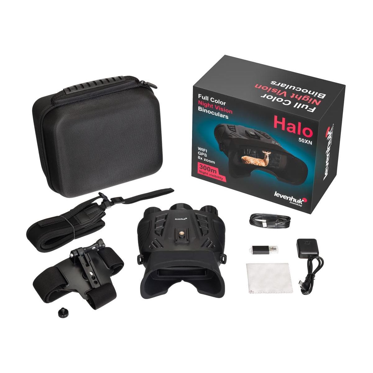 Levenhuk Halo 50XN GPS Nachtsichtfernglas 4K 8x