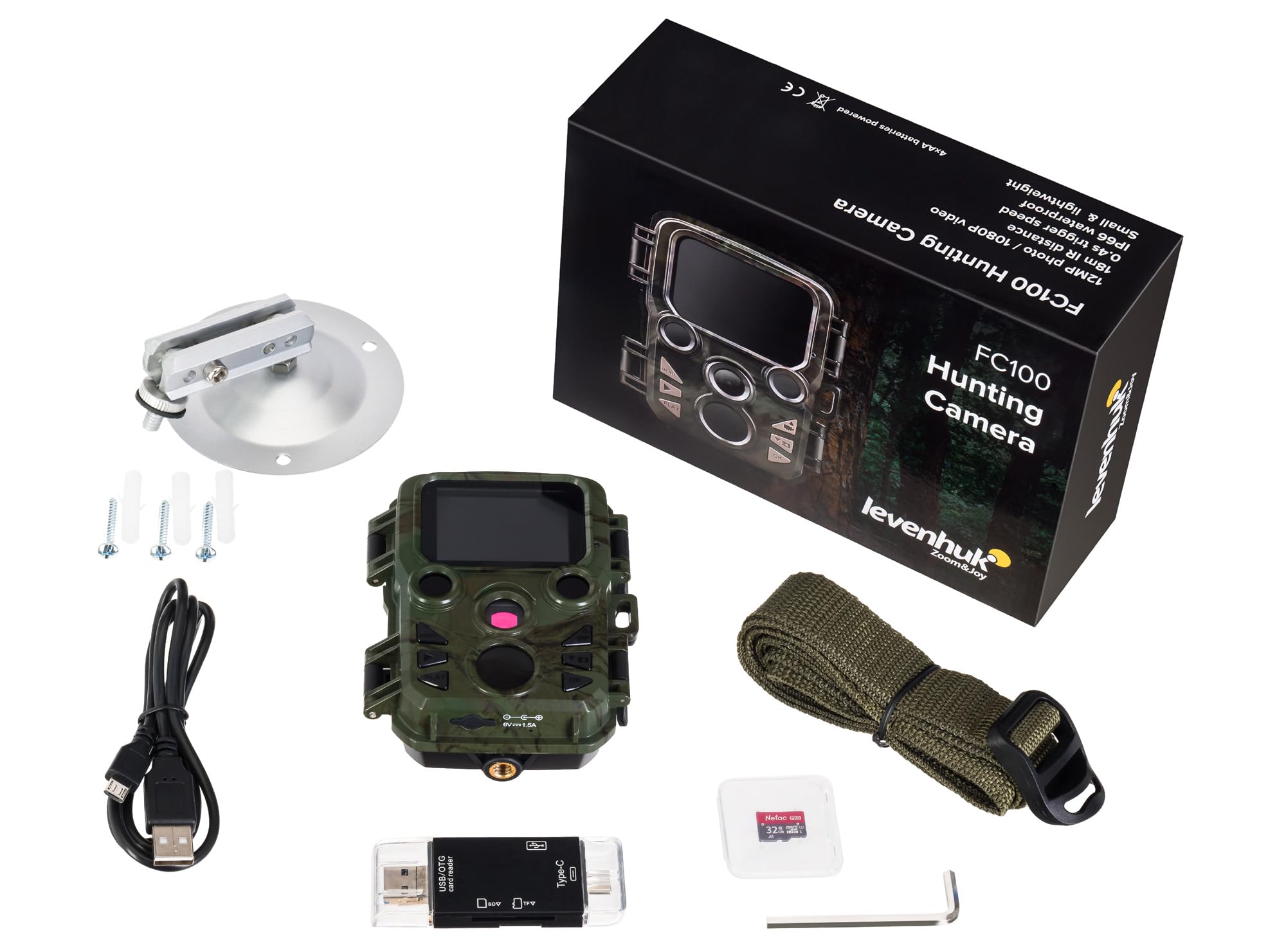 Levenhuk FC100 Wildkamera 12MP Full-HD IR Nachtsicht