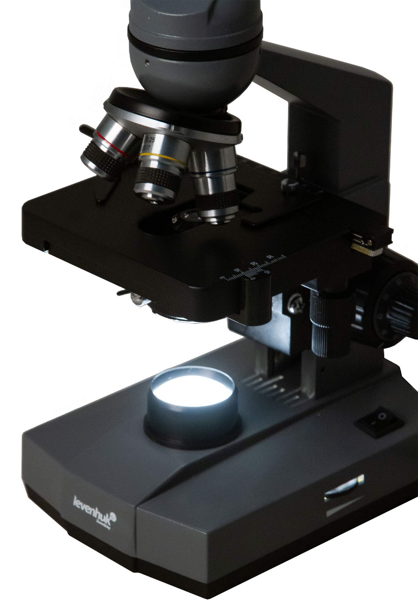 Levenhuk 320 Base Labormikroskop 40-1000x Halogen monokular