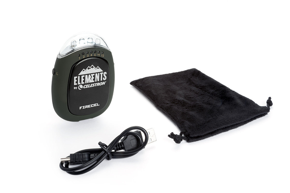 Celestron Elements FireCel Handwärmer 2500 mAh mit Taschenlampe