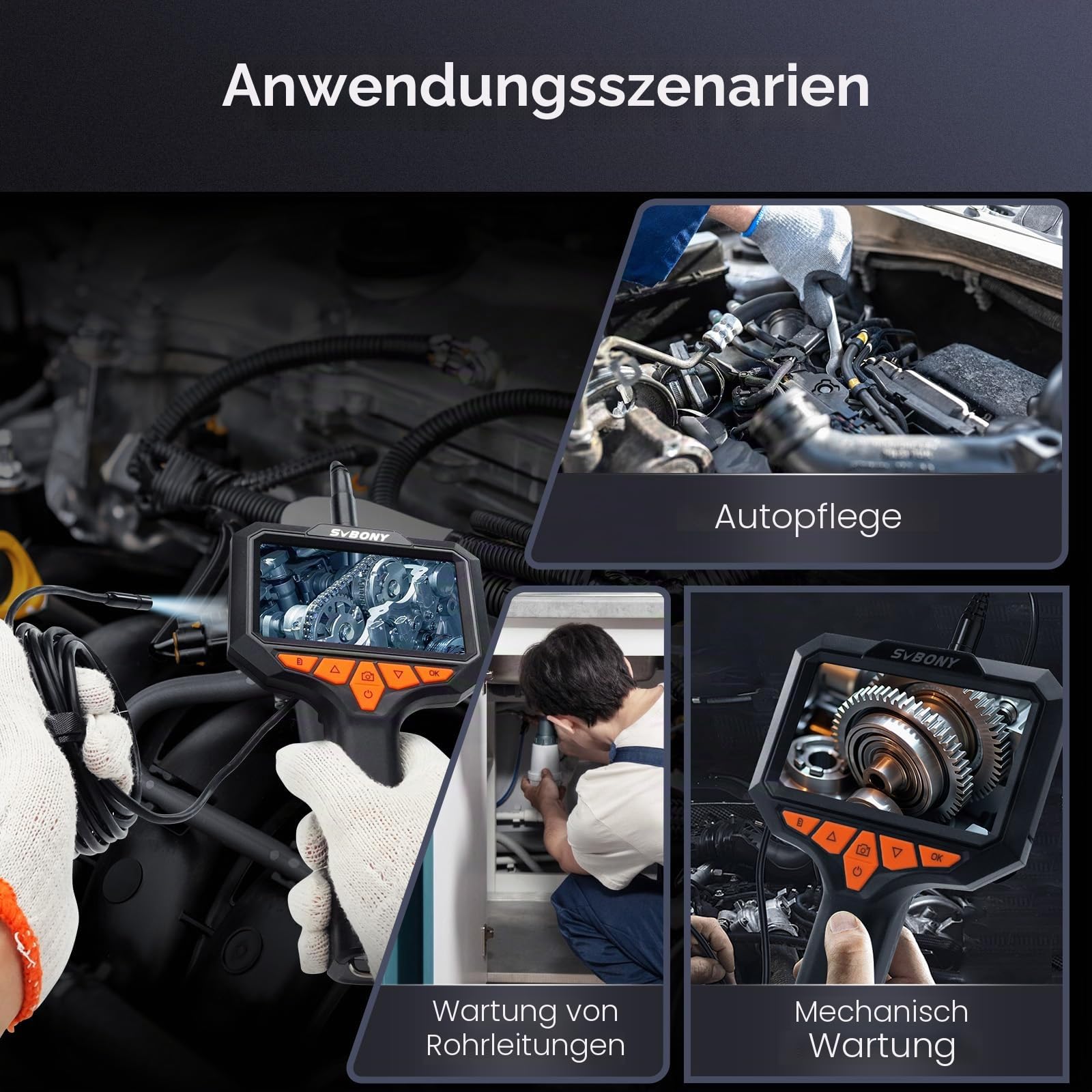 Svbony SM501 Endoskopkamera 4,3 Zoll IPS 5m