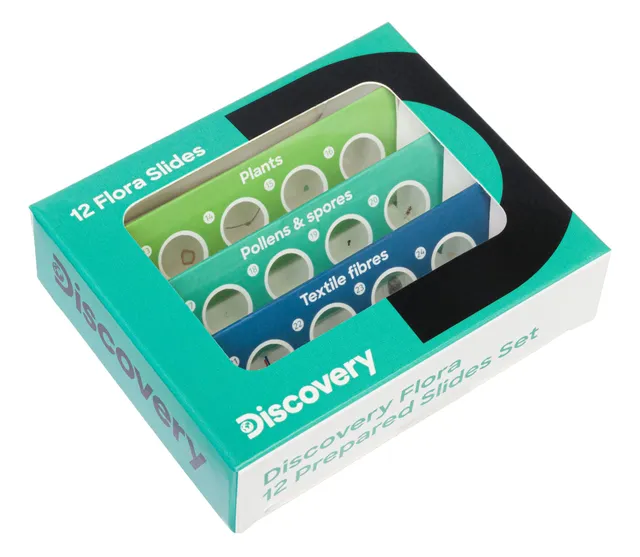 Discovery Flora Objektträger-Set Pflanzen 12 Stück
