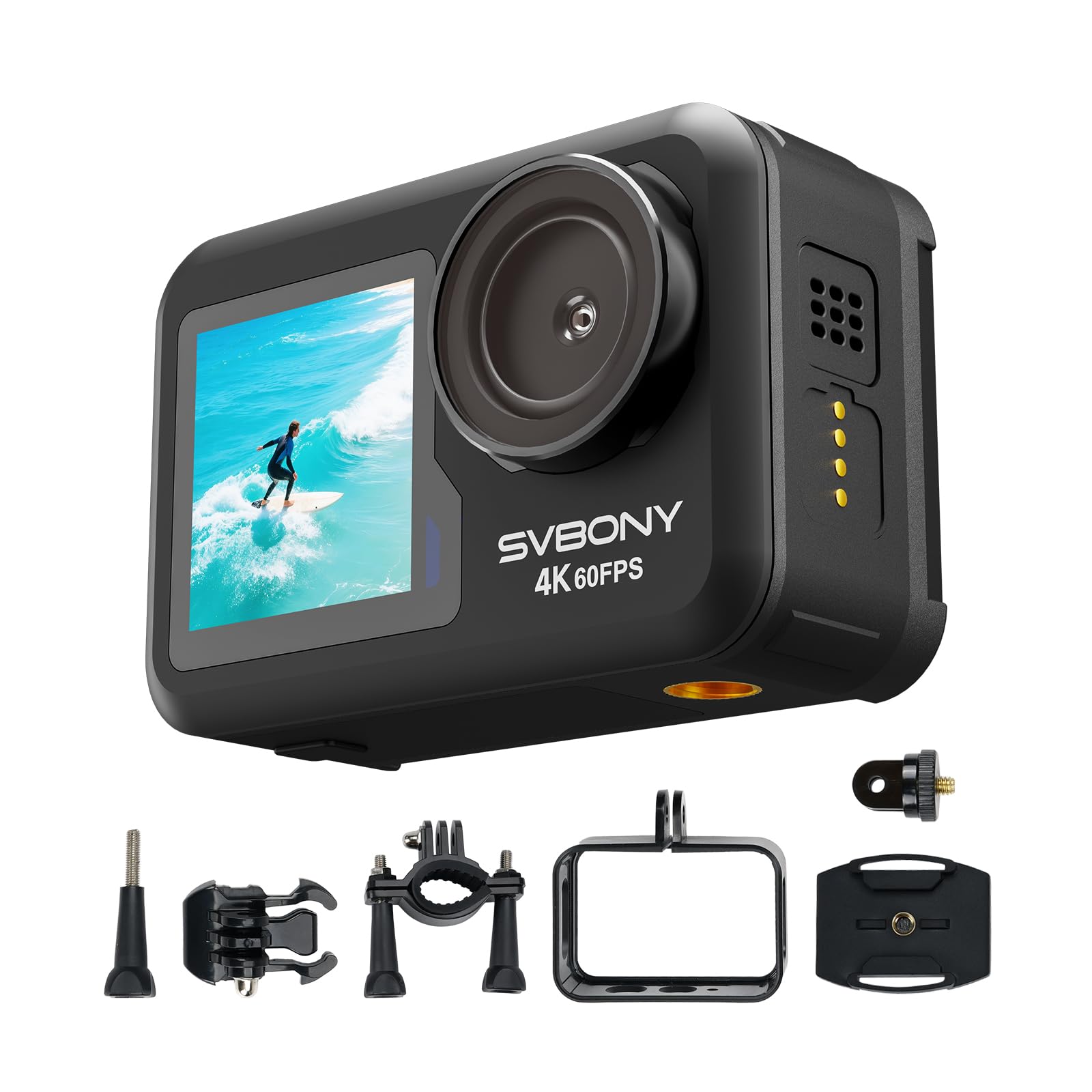 Svbony ACT20 4K 60FPS Actioncam Dual-Display 12m