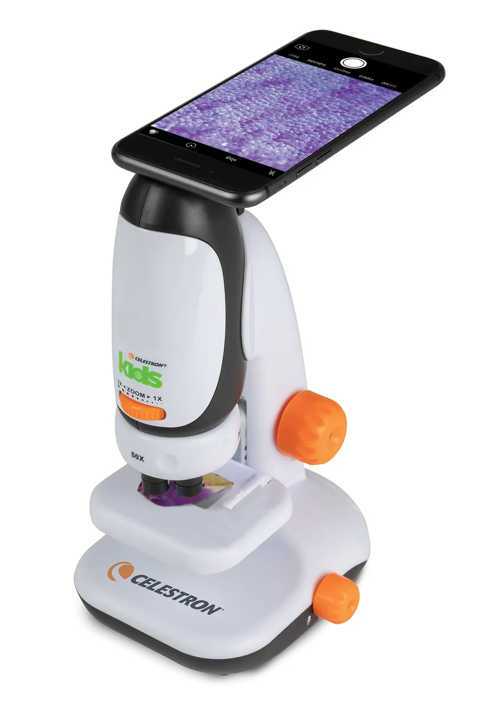 Celestron Kids Mikroskop 50-200x mit Smartphone-Adapter