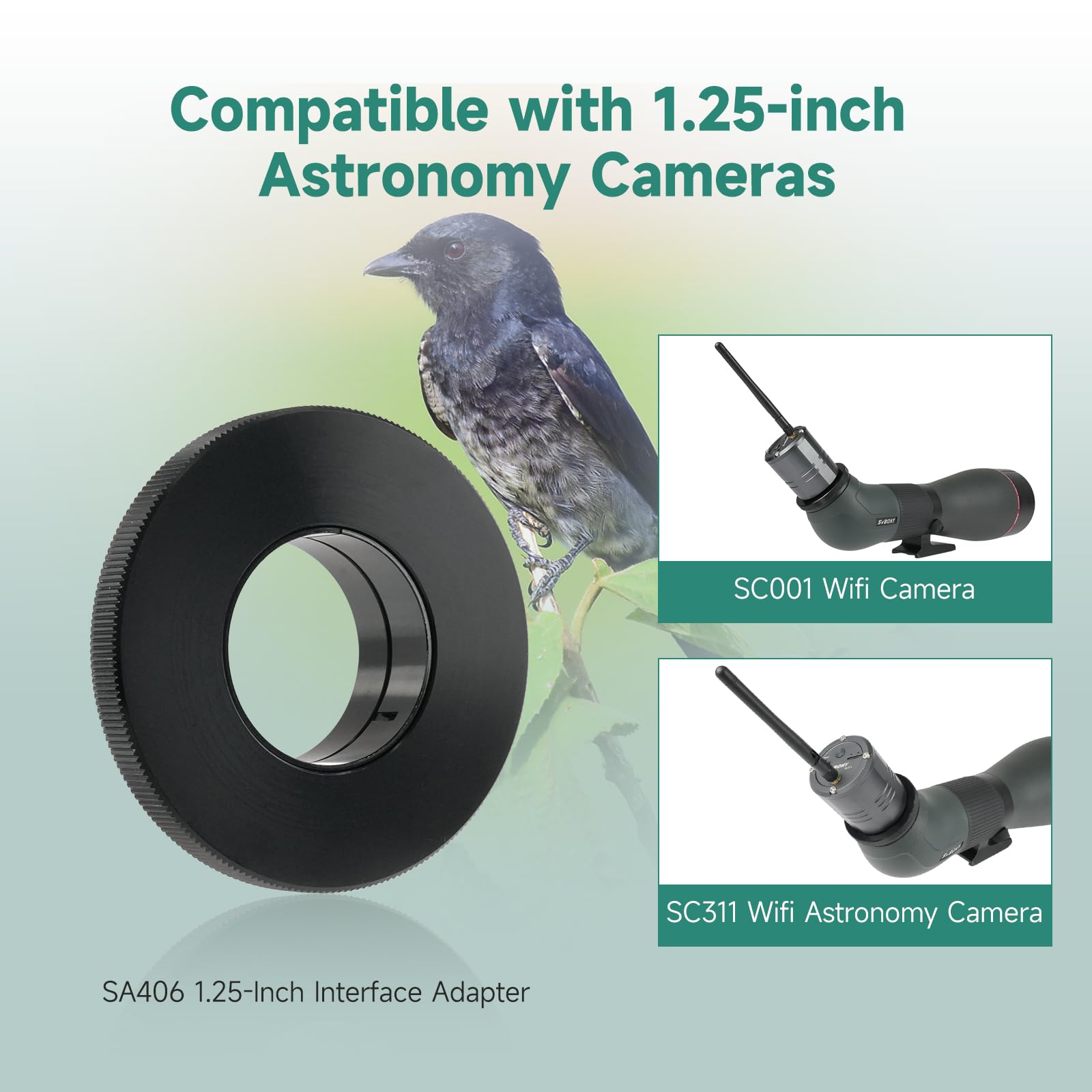 SVBONY SA401 APO Spektiv 25-75x100 mit WiFi Kamera SC001