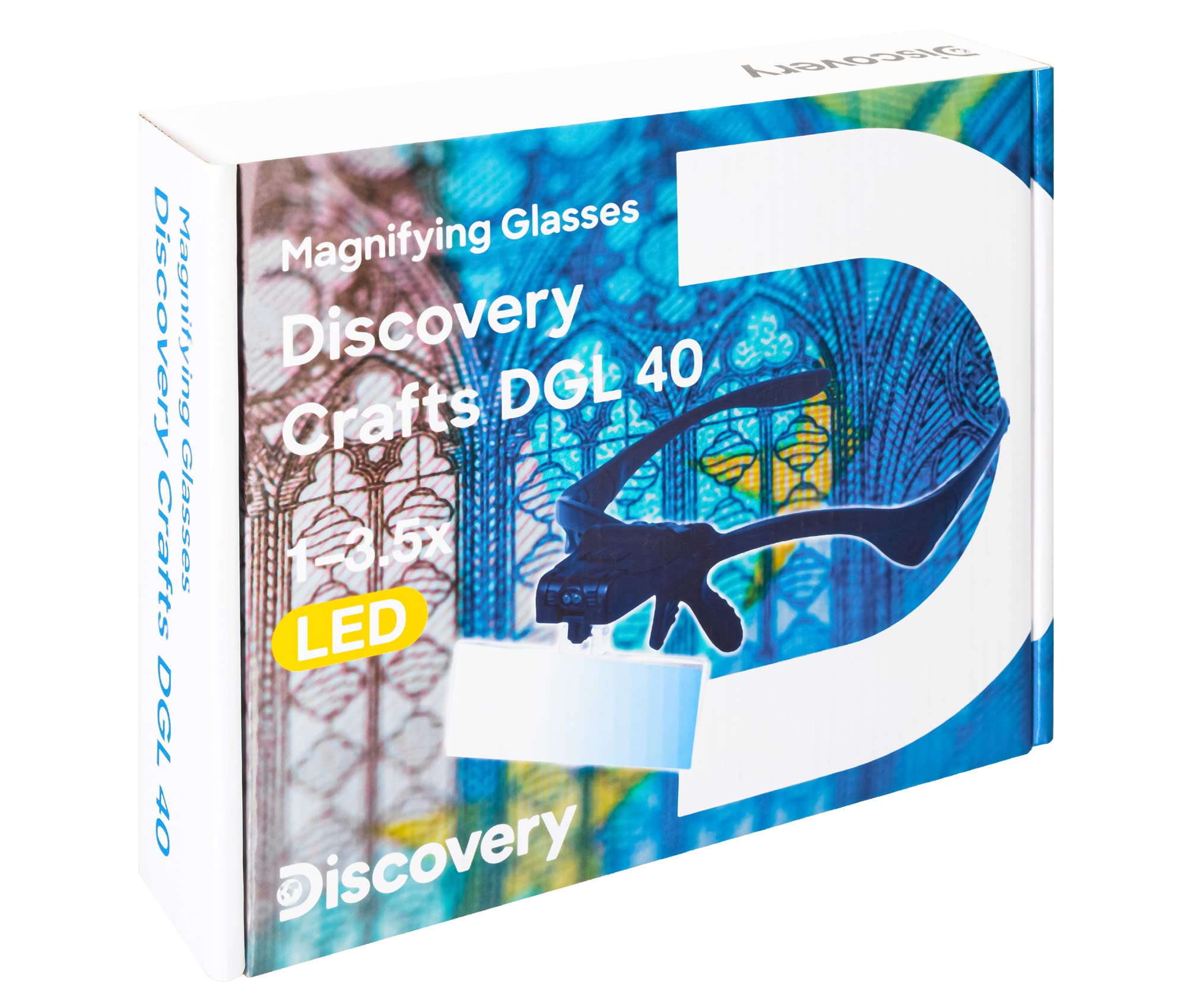 Discovery Crafts DGL 40 Lupenbrille mit LED 5 Linsen