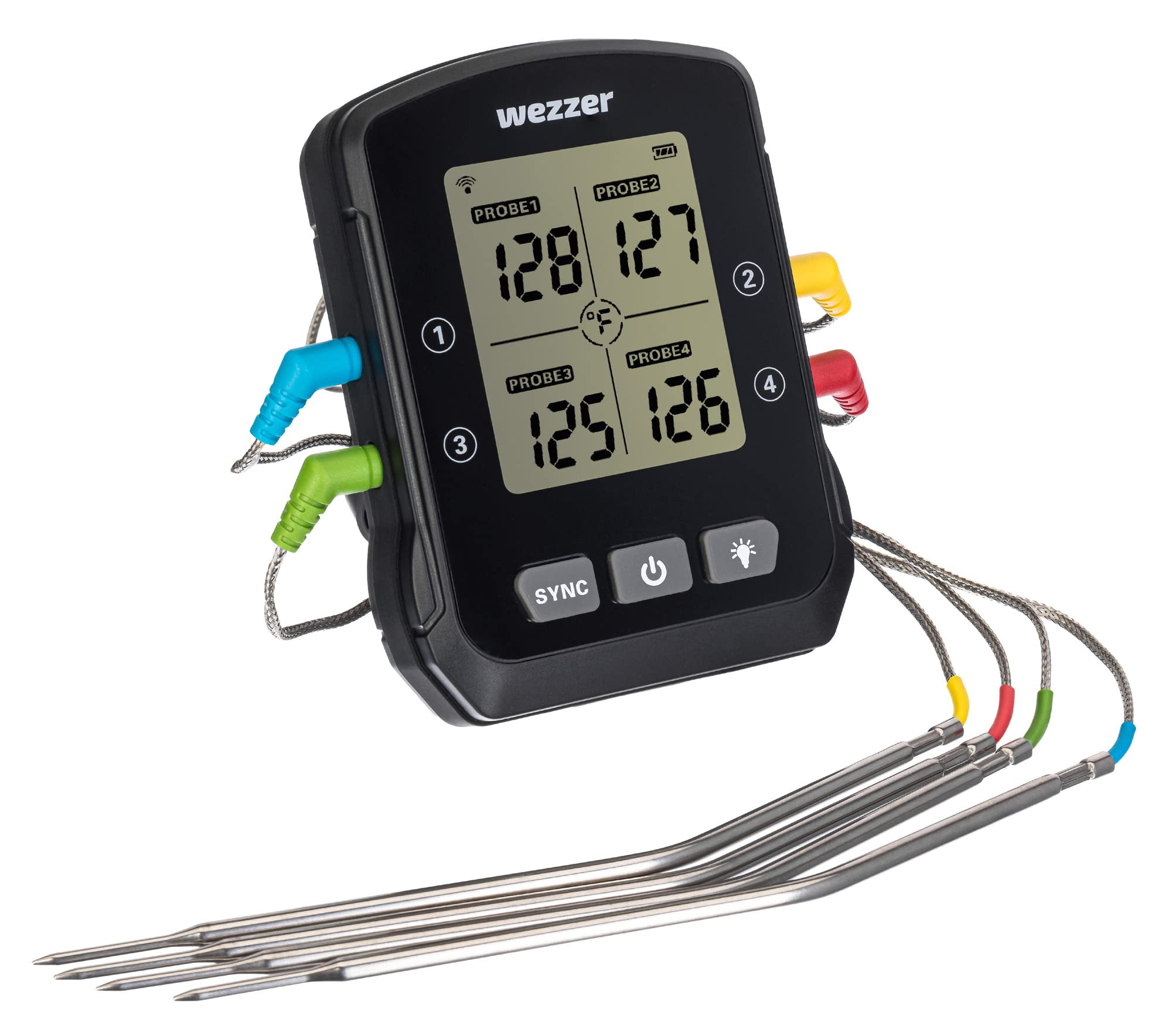 Levenhuk Wezzer Cook MT90 Grillthermometer App 4 Fühler