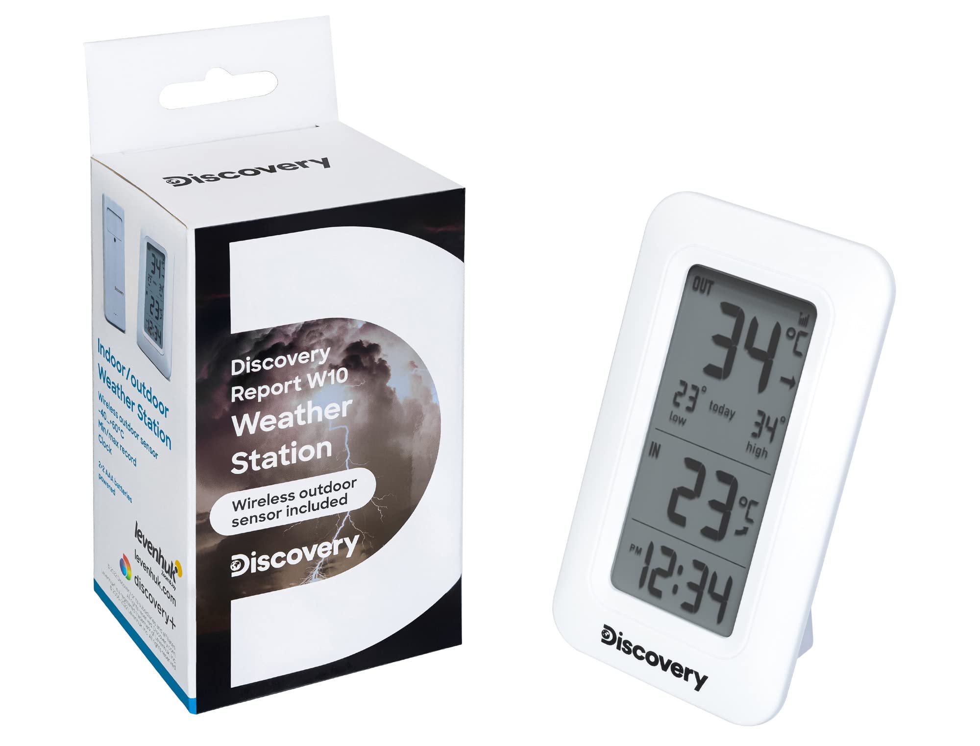 Discovery Report W10 Funk-Wetterstation mit Uhr Außensensor