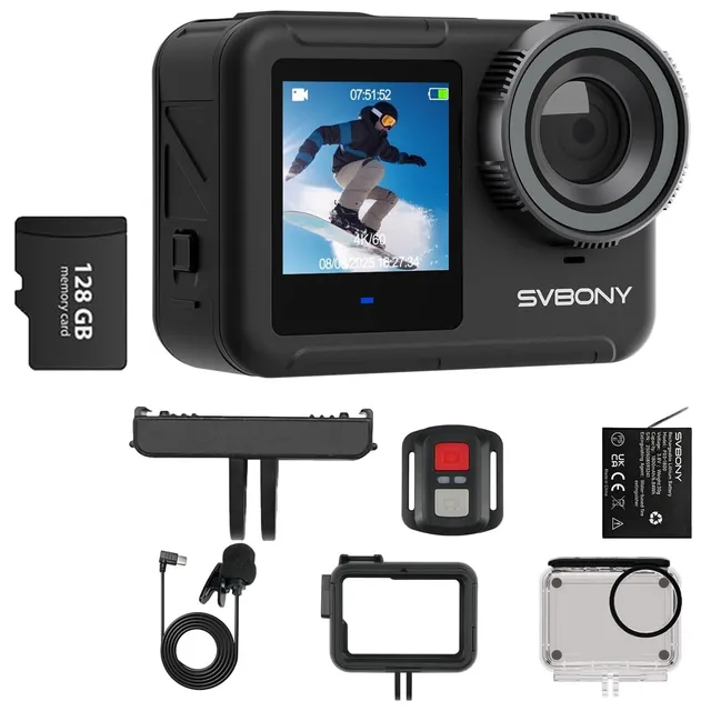SVBONY SVGo3 4K Actioncam 128GB wasserdicht mit EIS