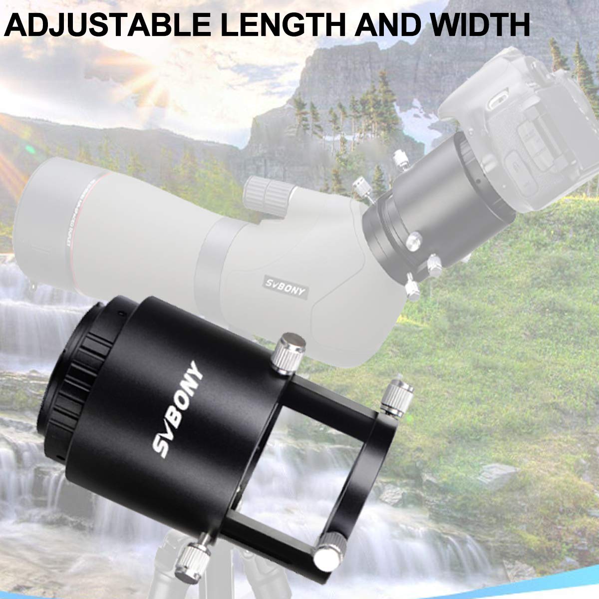 SVBONY SV123 Spektiv-Kameraadapter T2 Nikon verstellbar