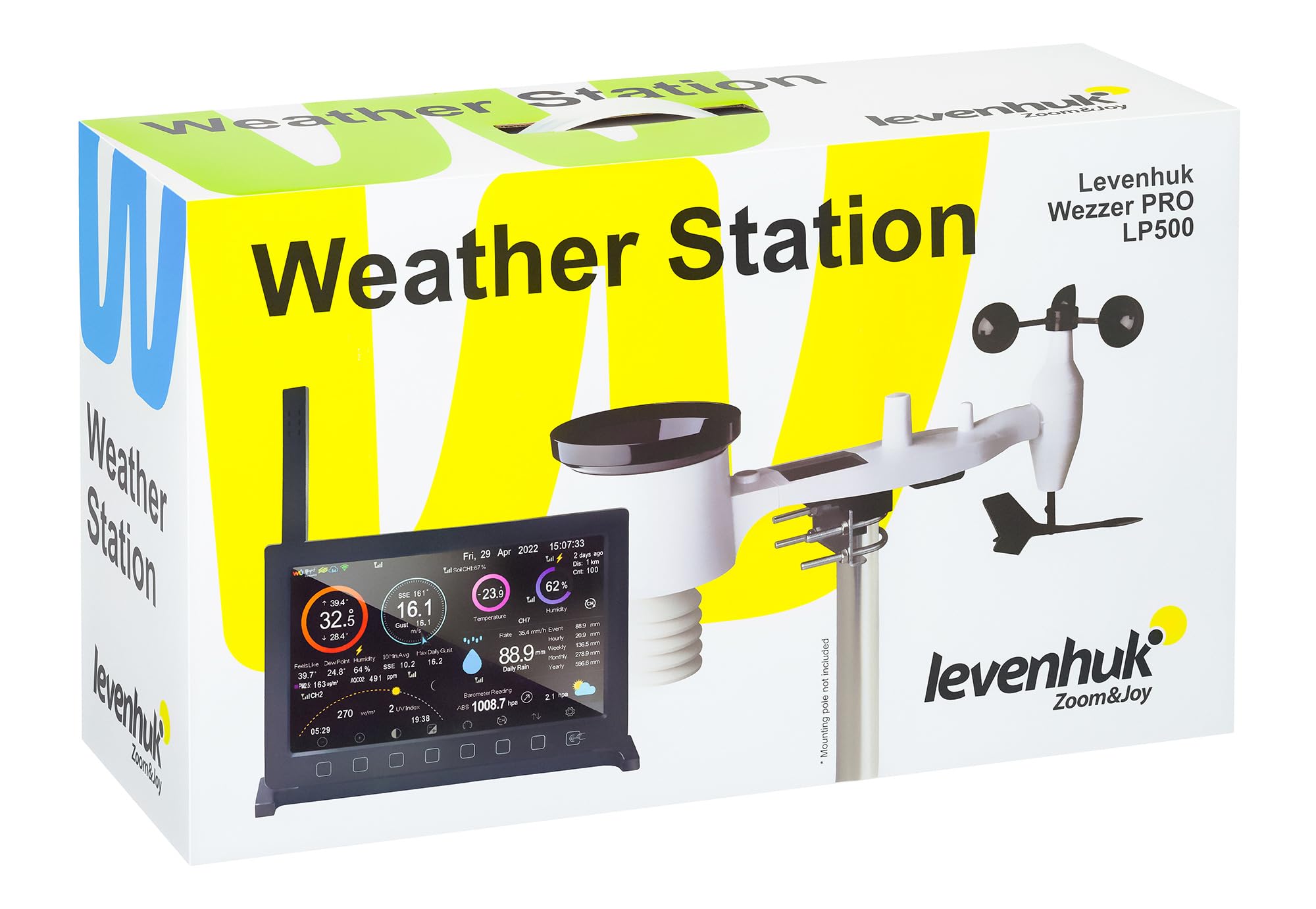 Levenhuk Wezzer PRO LP500 Wetterstation WLAN Farbdisplay