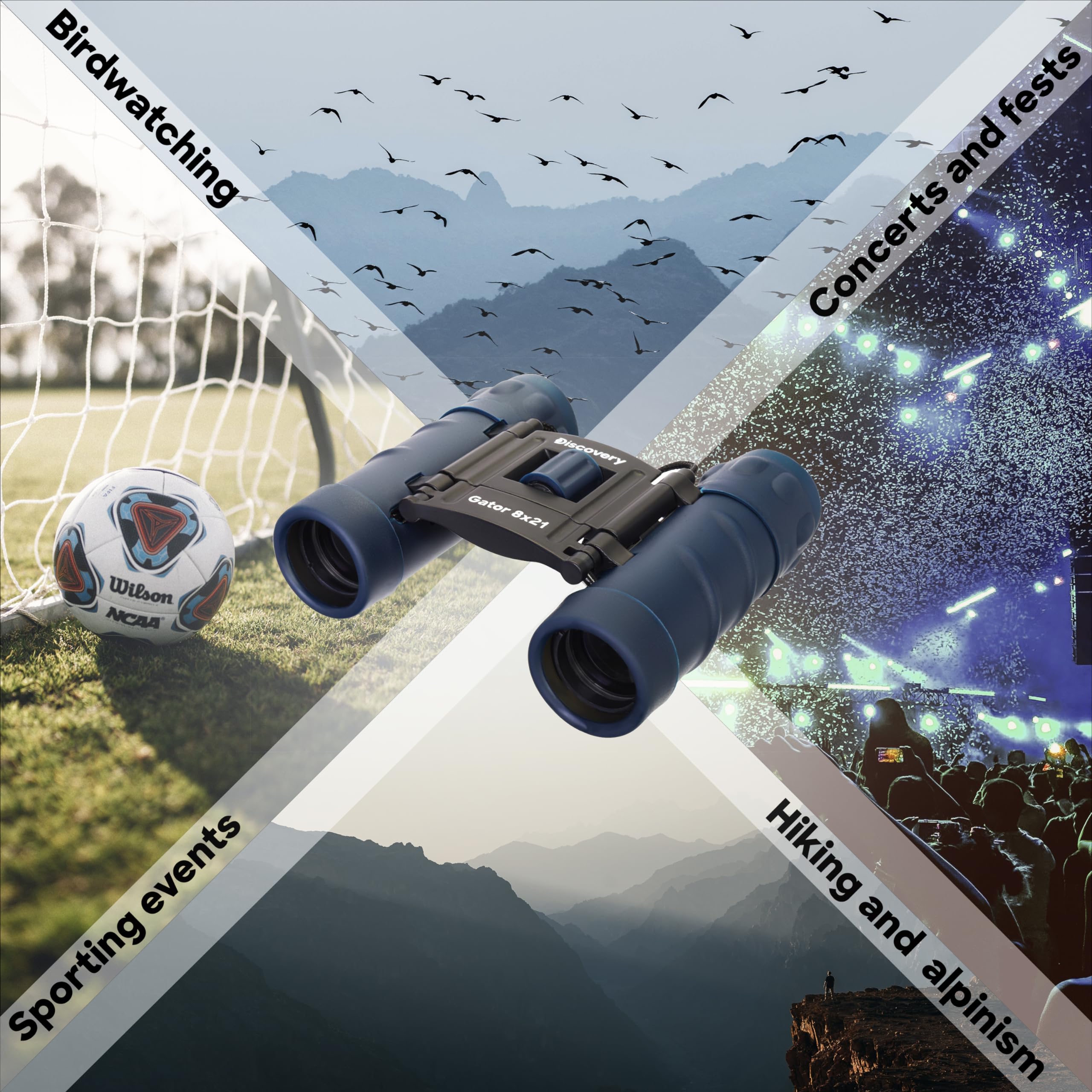 Levenhuk Discovery Gator 8x21 Reisefernglas Kompakt Faltbar