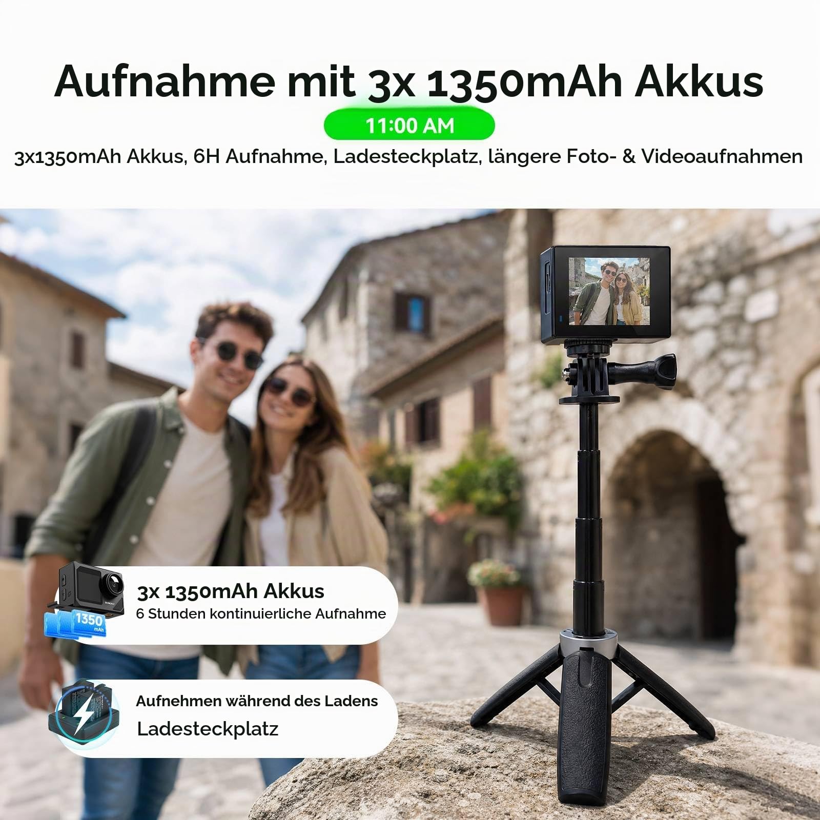 SVBONY SVGo2 4K Actioncam Reisekamera Reise-Kit EIS