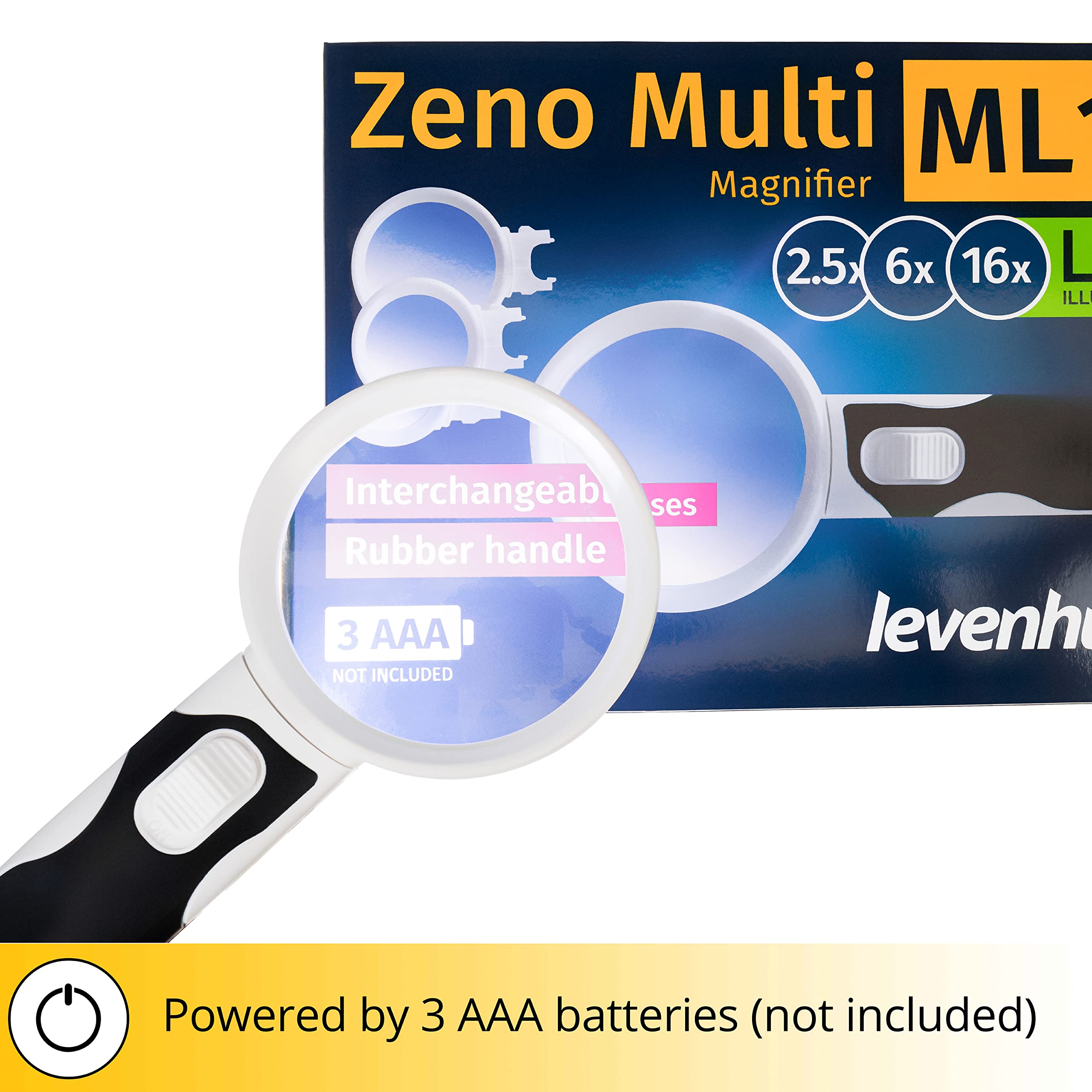 Levenhuk Zeno Desk D8 Tischlupe LED 2X/5X flexibler Arm