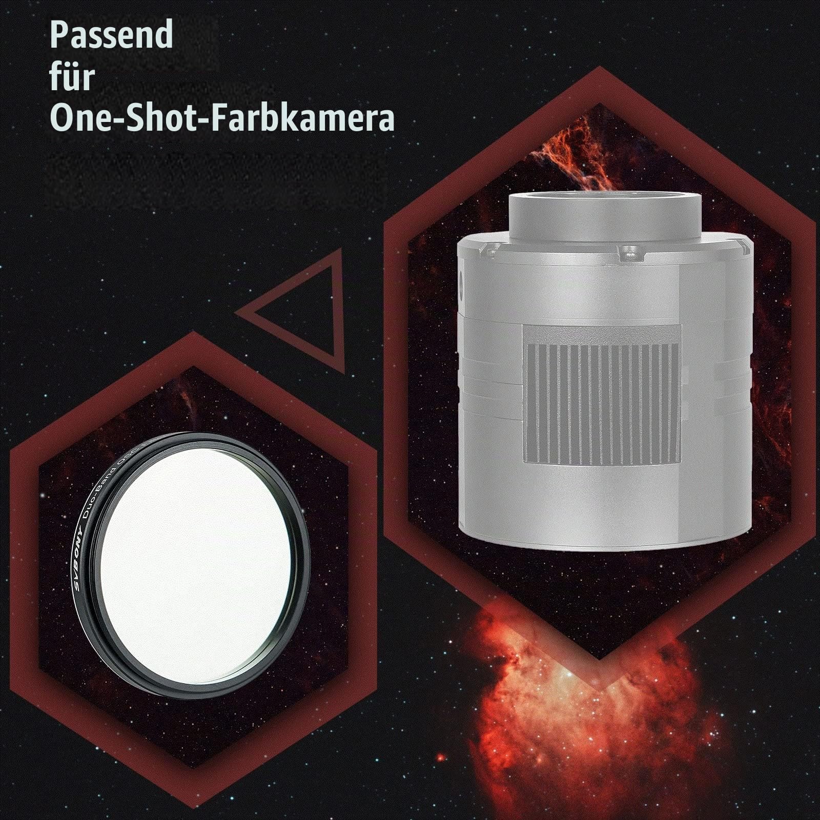 SVBONY SV220 7nm 2 Zoll Dualband Teleskopfilter H-Alpha O-III