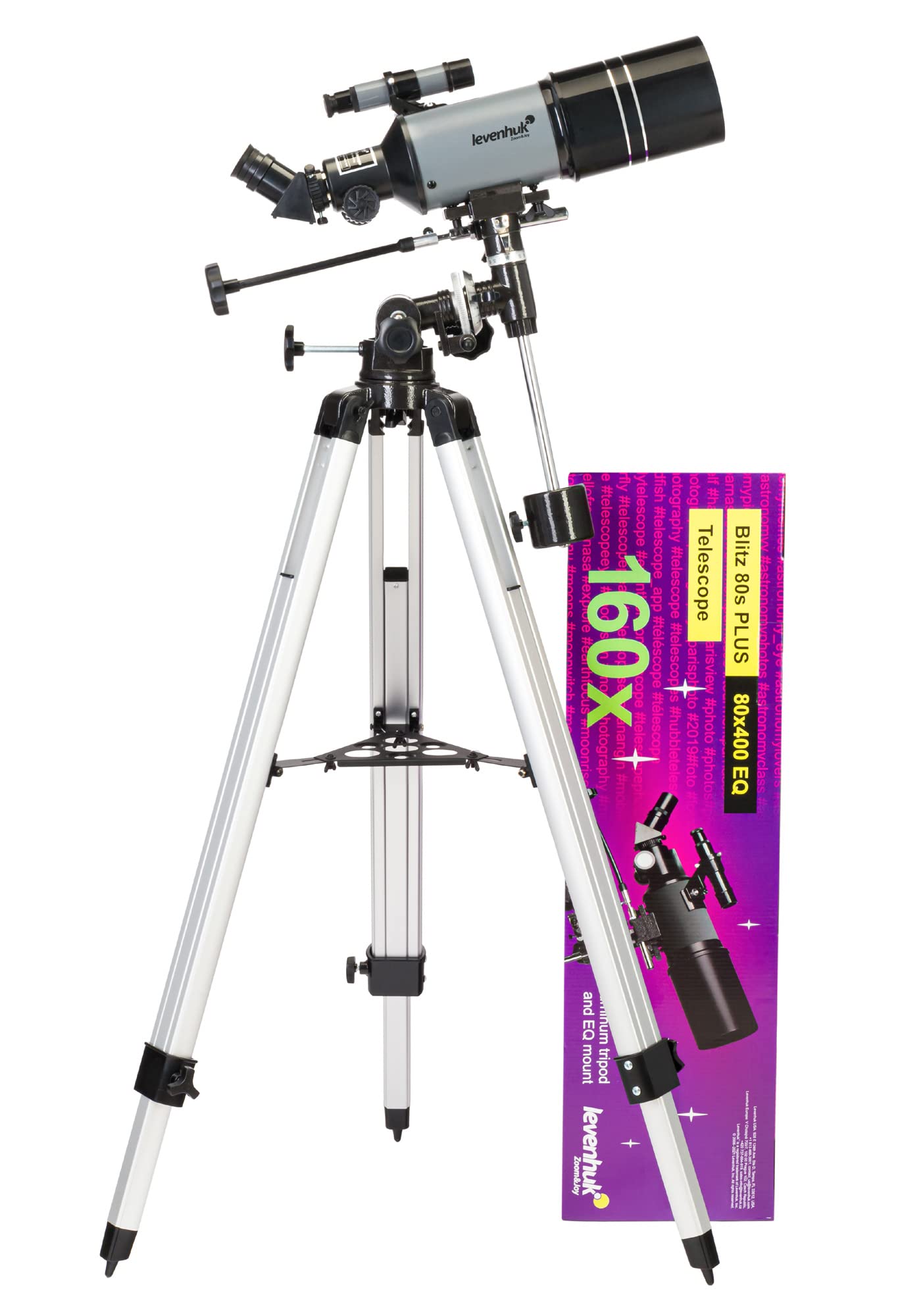 Levenhuk Blitz 80S Plus Refraktor-Teleskop 80/400 EQ