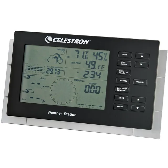 Celestron Deluxe Wetterstation Funk mit Regenmesser