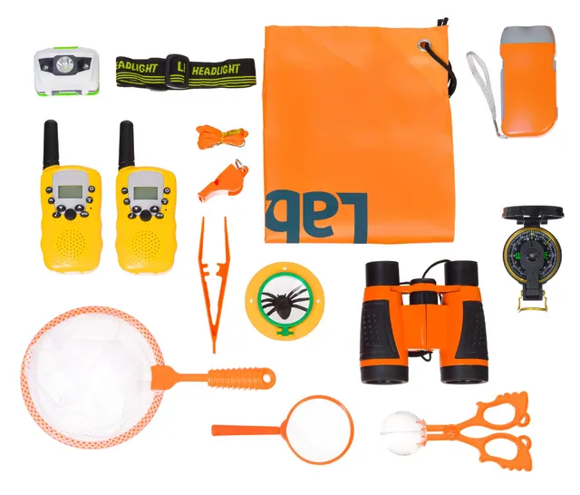 Levenhuk LabZZ SK40 Überlebens-Kit Kinder 20 Teile Fernglas