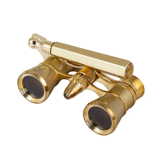 Levenhuk Broadway 325N Opernglas 3x25 Gold Griff LED