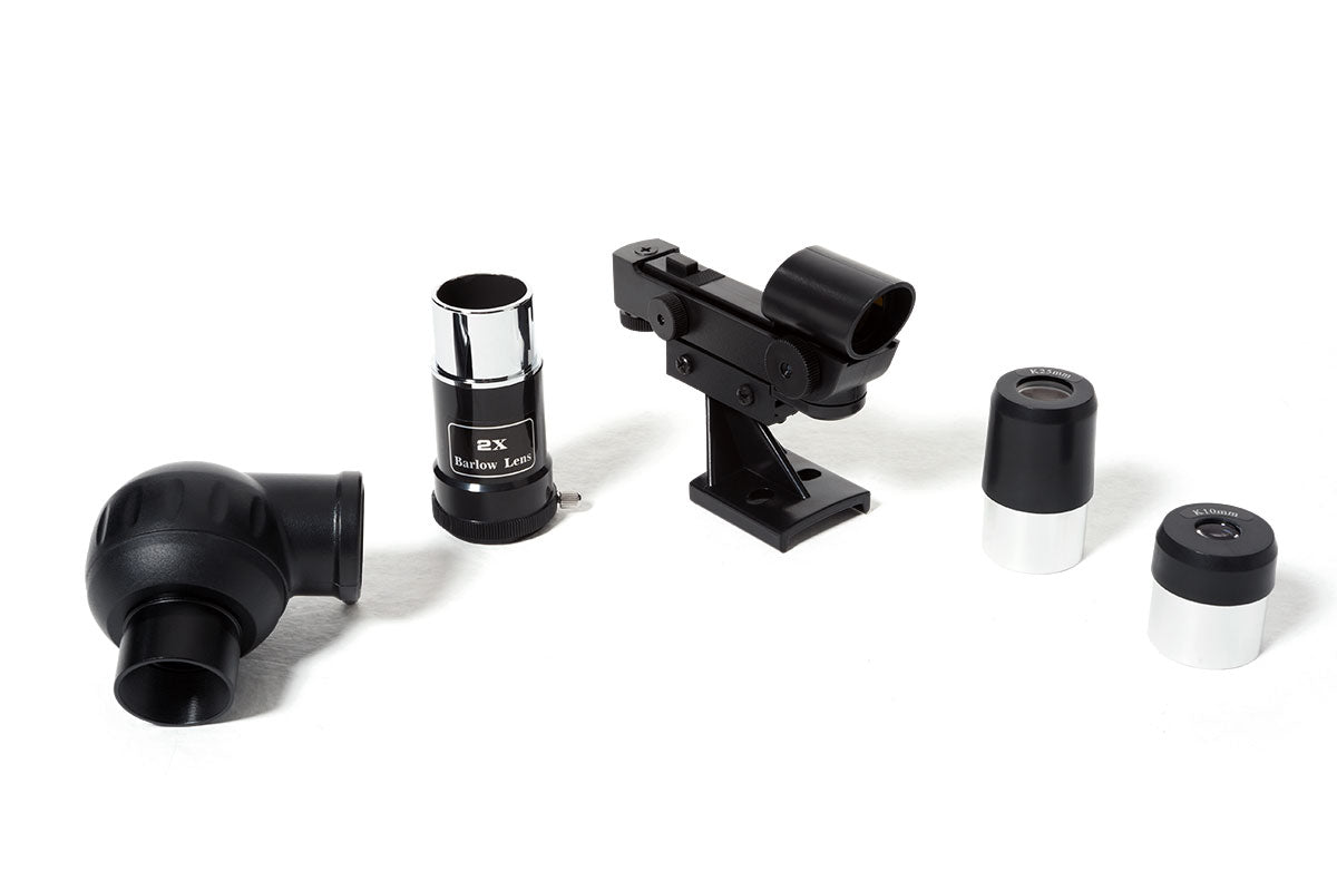 Zhumell 60AZ 60mm Refraktor Teleskop mit Stativ und Zubehör