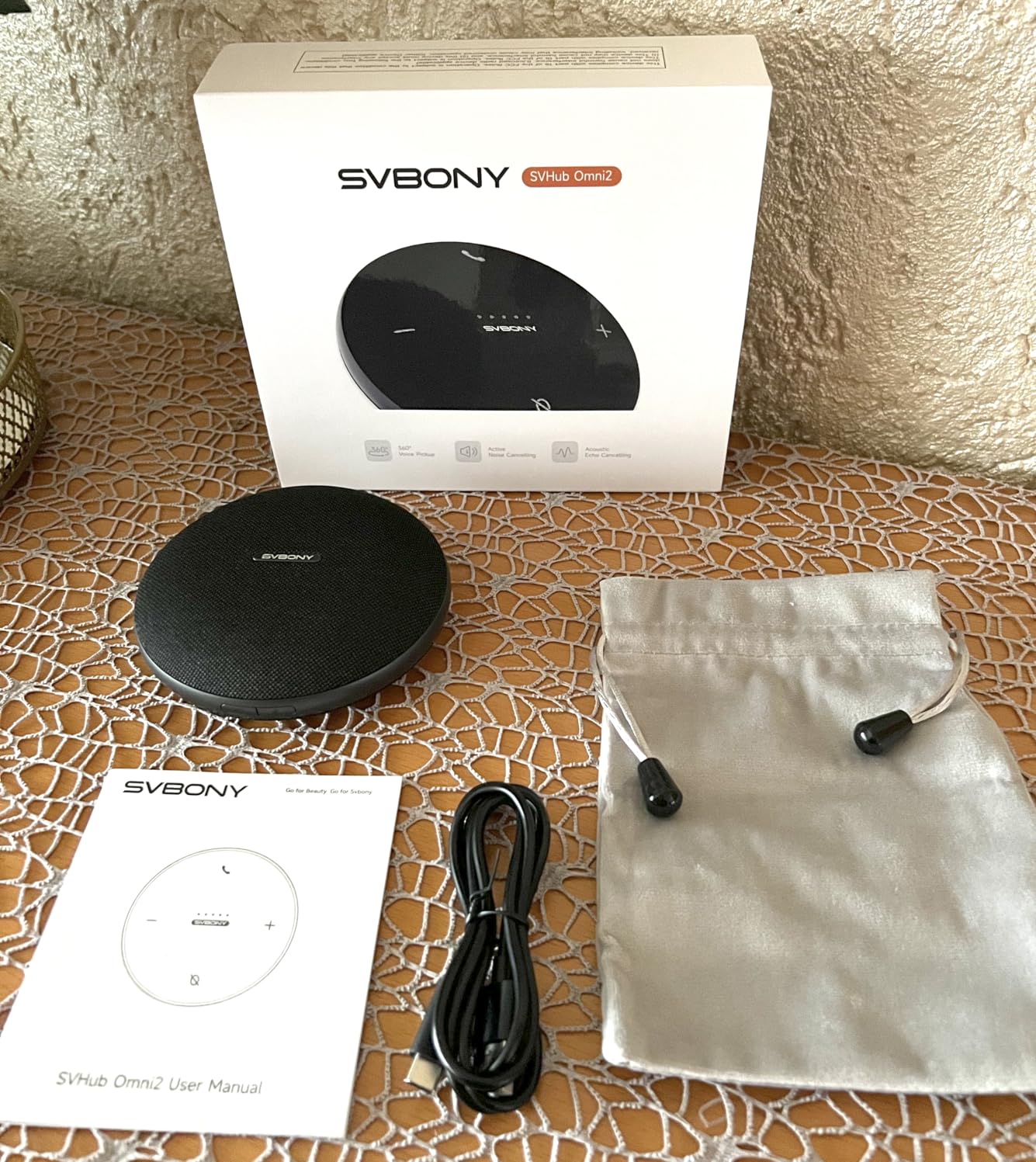 SVBONY SVHub Omni2 Konferenzlautsprecher 2 Mikrofone