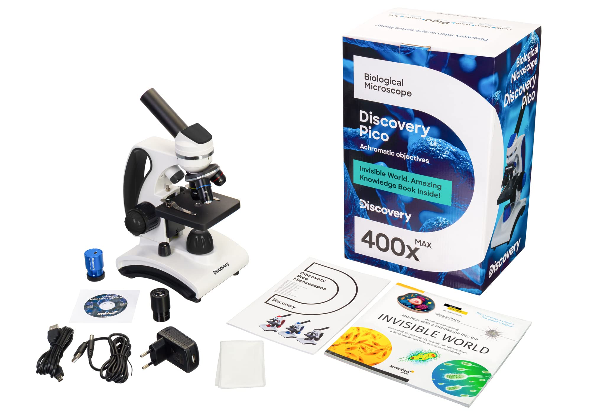 Levenhuk Discovery Pico Polar Digitalmikroskop 40-400x 1,3 MP