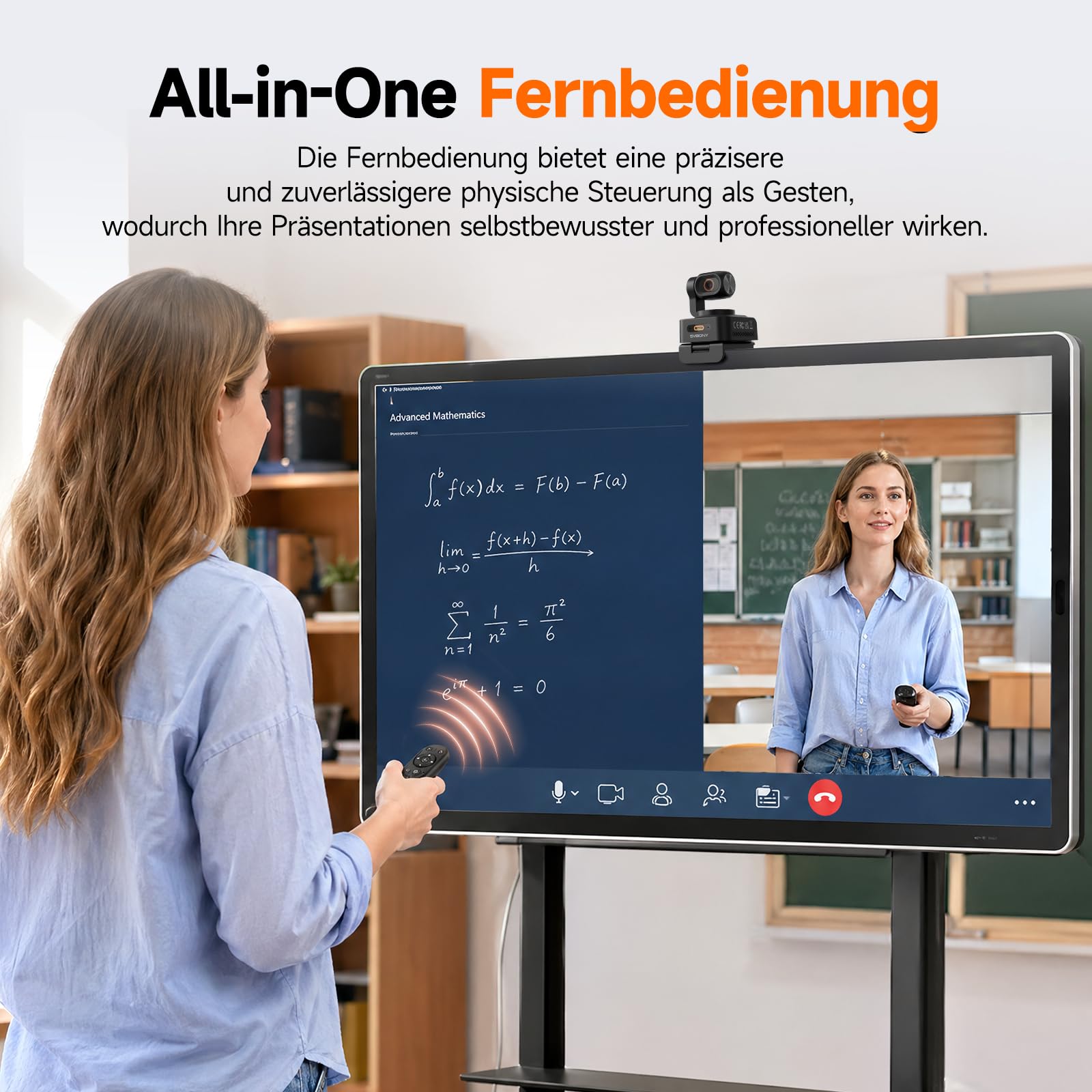 SVBONY W2 4K PTZ Webcam mit Standfuß 6-fach Zoom