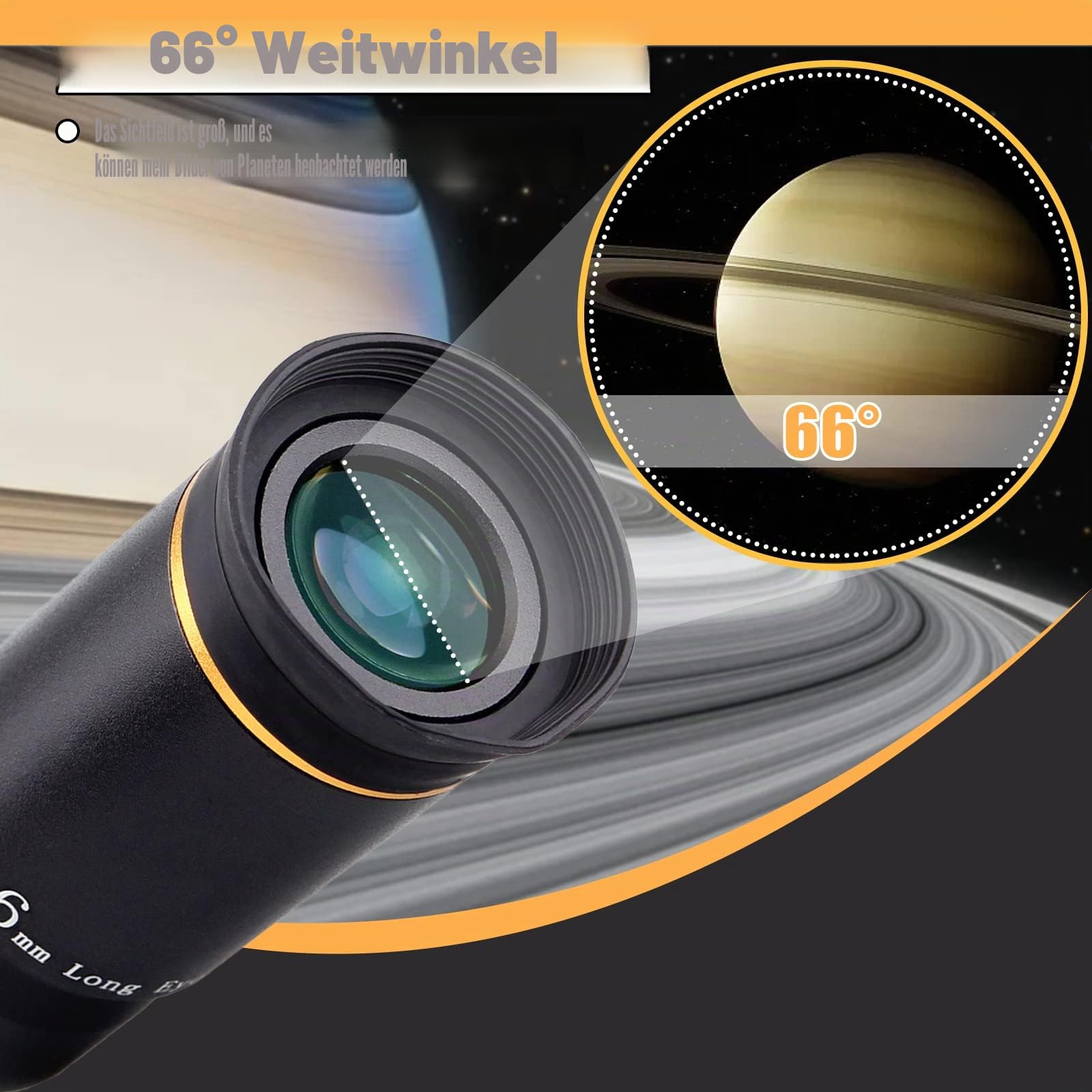 SVBONY 6mm 66° Ultra-Weitwinkel Okular 1,25 Zoll FMC
