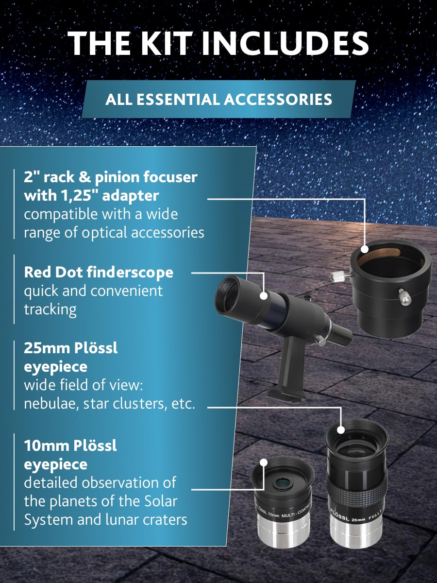 Levenhuk New Skyline Plus 8" 200/1200 Dobson-Teleskop Deep-Sky