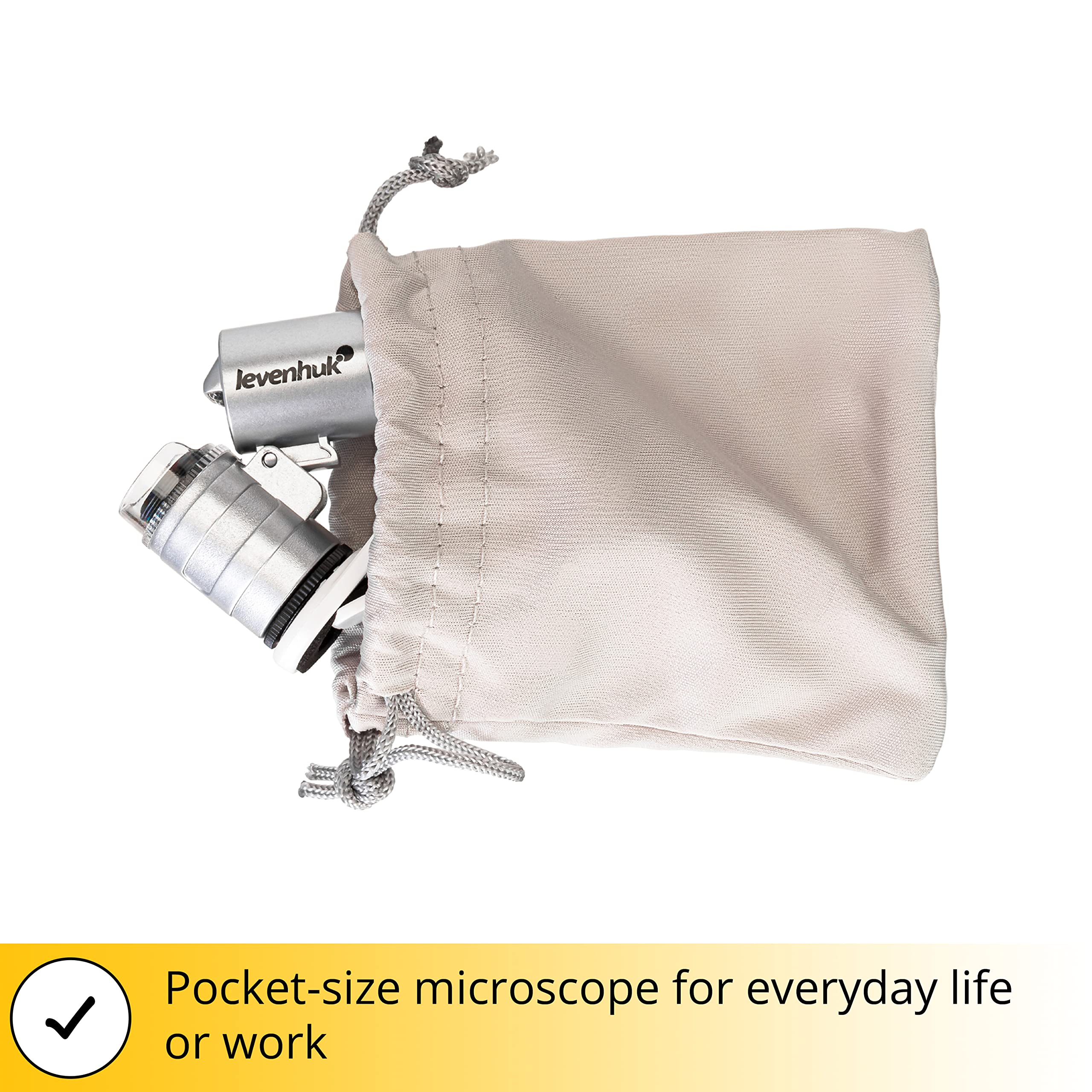 Levenhuk Zeno Cash ZC4 Mikroskop 60x LED UV Clip