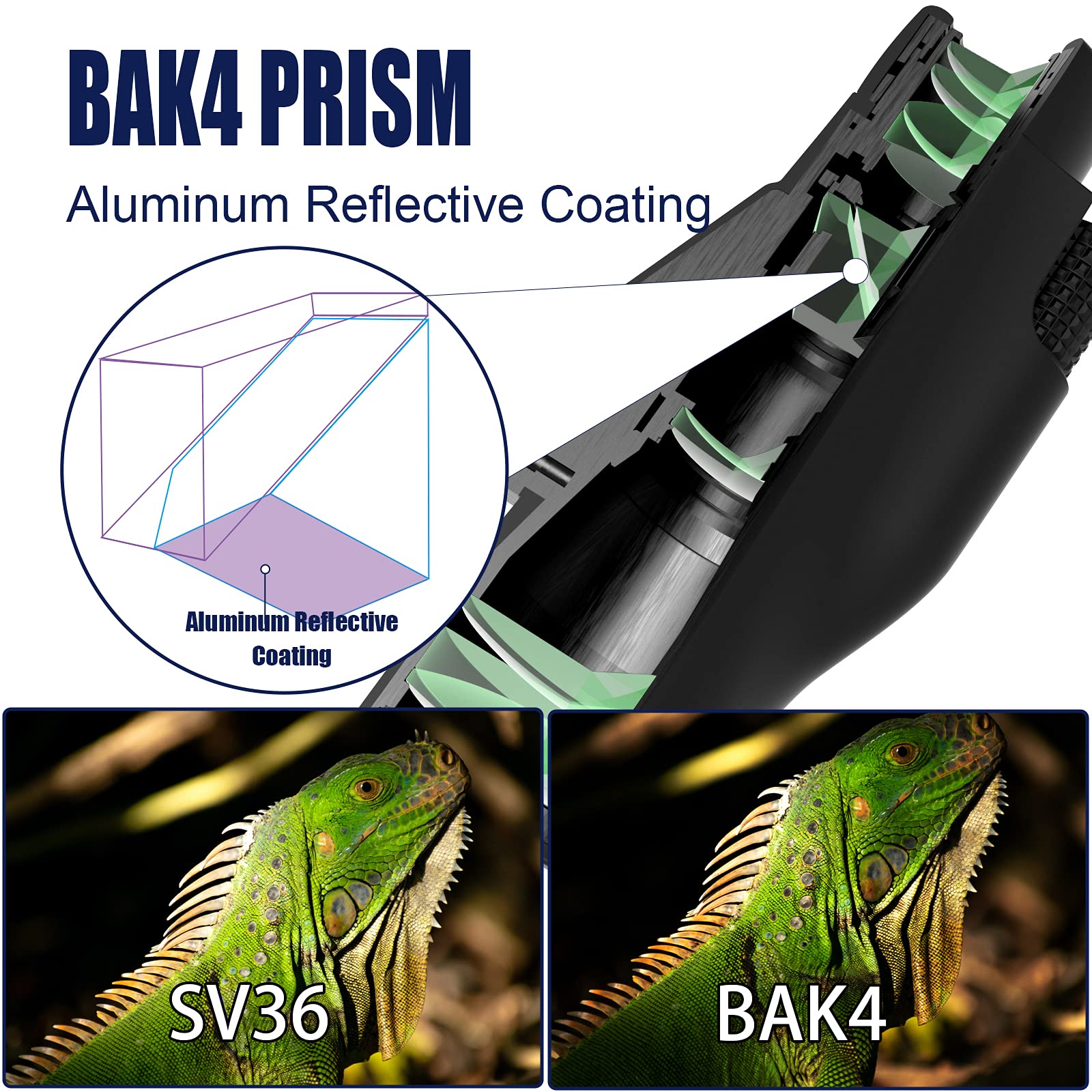 SVBONY SV32 Monokular 12x50 wasserdicht mit Stativanschluss