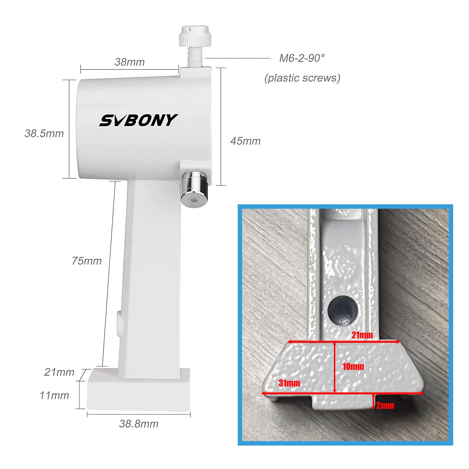 SVBONY SV182 Sucherfernrohr 6x30 Fadenkreuz Metall