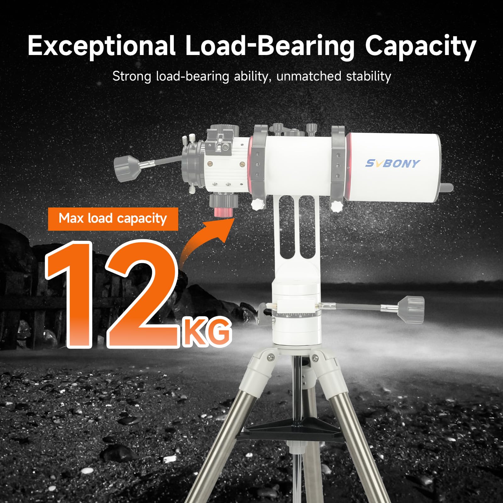 SVBONY Astro Accessories SV225T Stativ Aluminium zweistufig