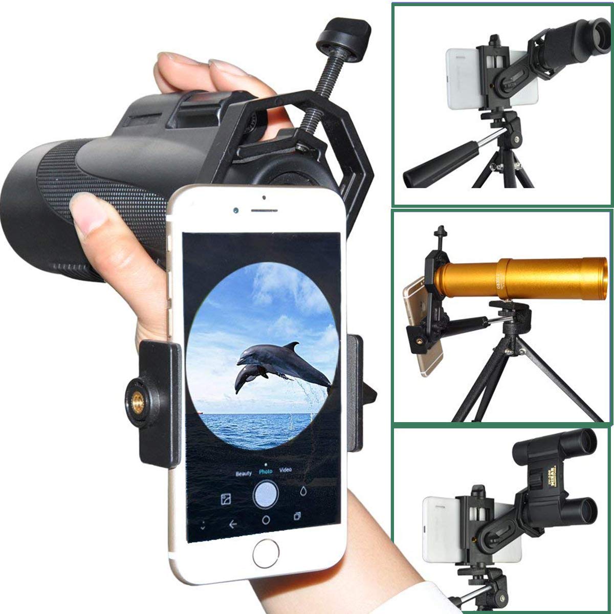 SVBONY Telefon Adapter 25-48mm Handyhalterung Alu