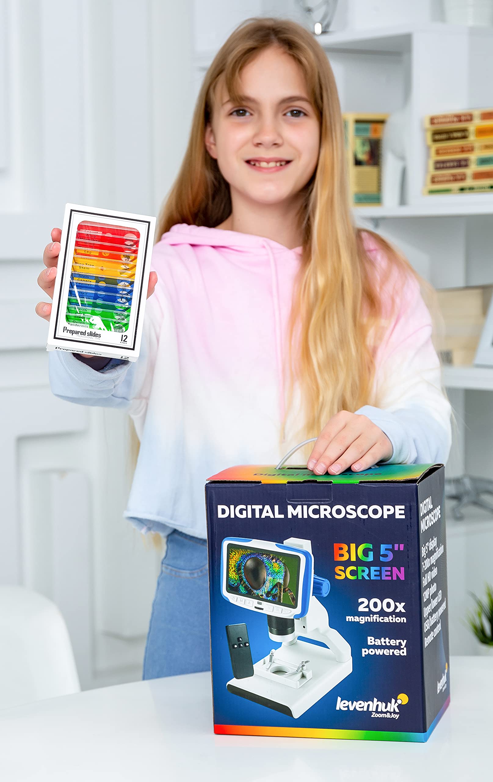 Levenhuk Rainbow DM500 LCD Kindermikroskop 7x-200x
