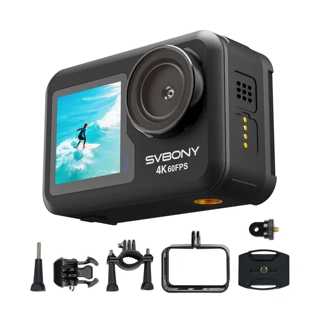 Svbony ACT20 4K 60FPS Actioncam Dual-Display 12m