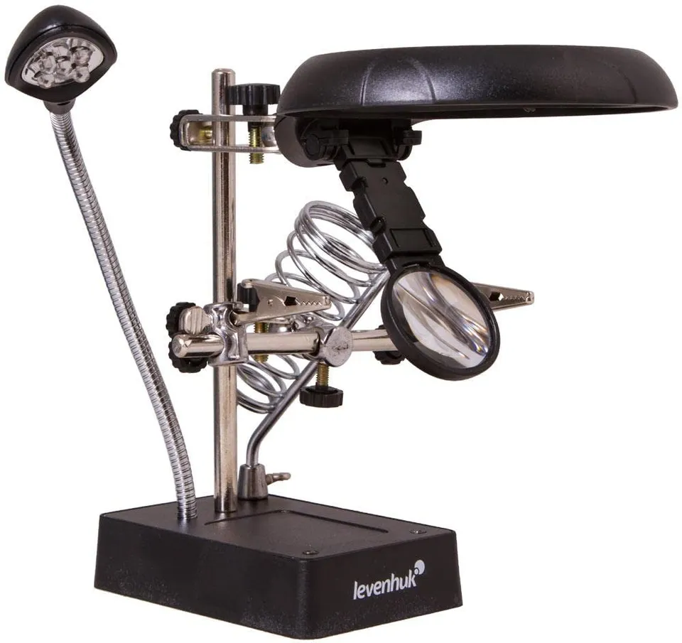 Levenhuk Zeno Desk D11 Tischlupe LED 2,5-10x dritte Hand