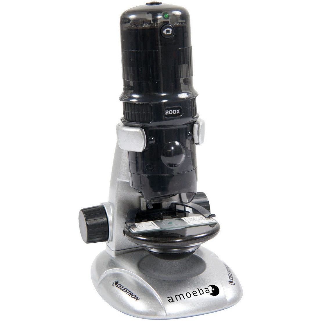 Celestron Labs Amoeba Digital-Mikroskop 10-200x grau