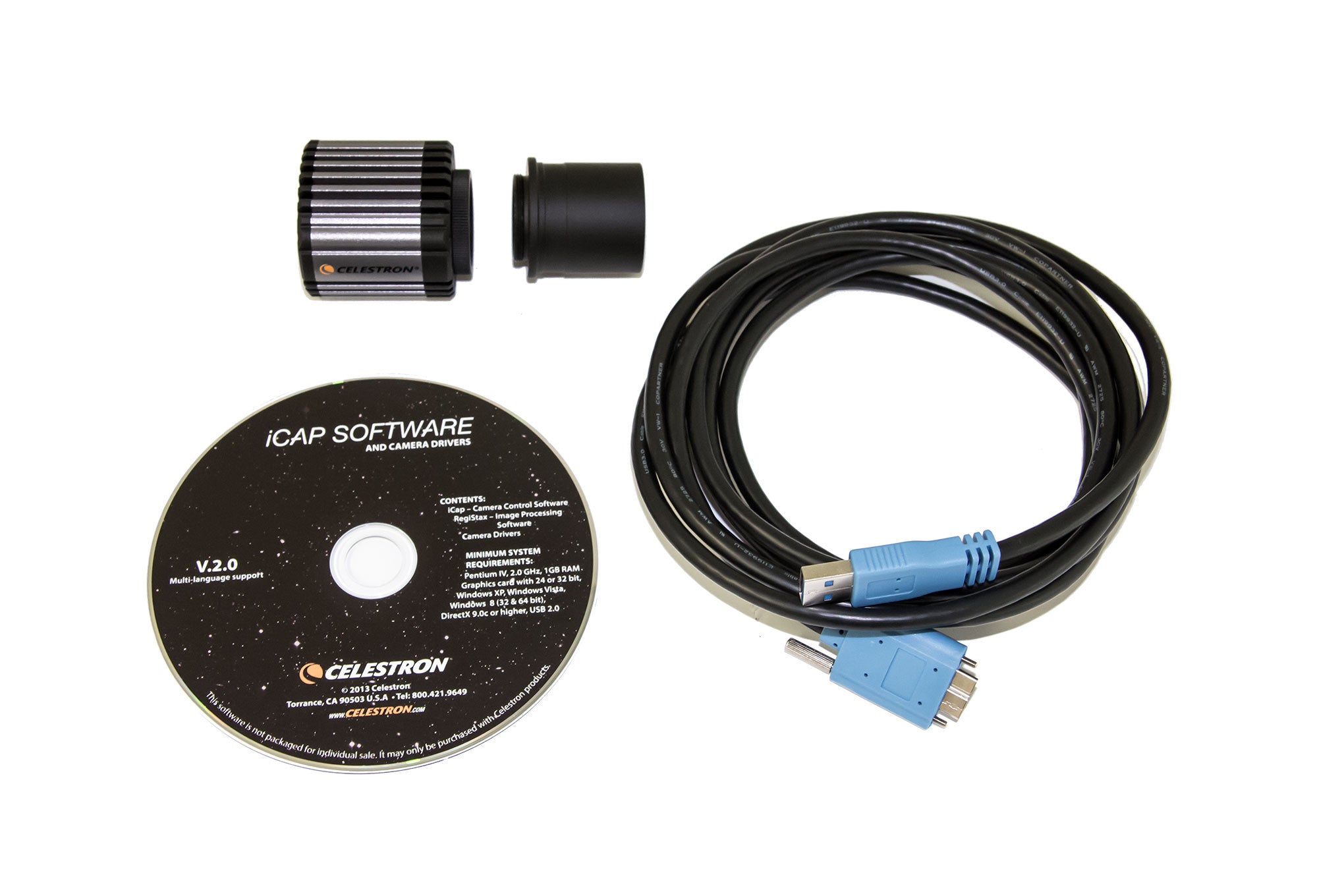 Celestron Skyris 445M Astrokamera Mono USB 3.0 Planeten