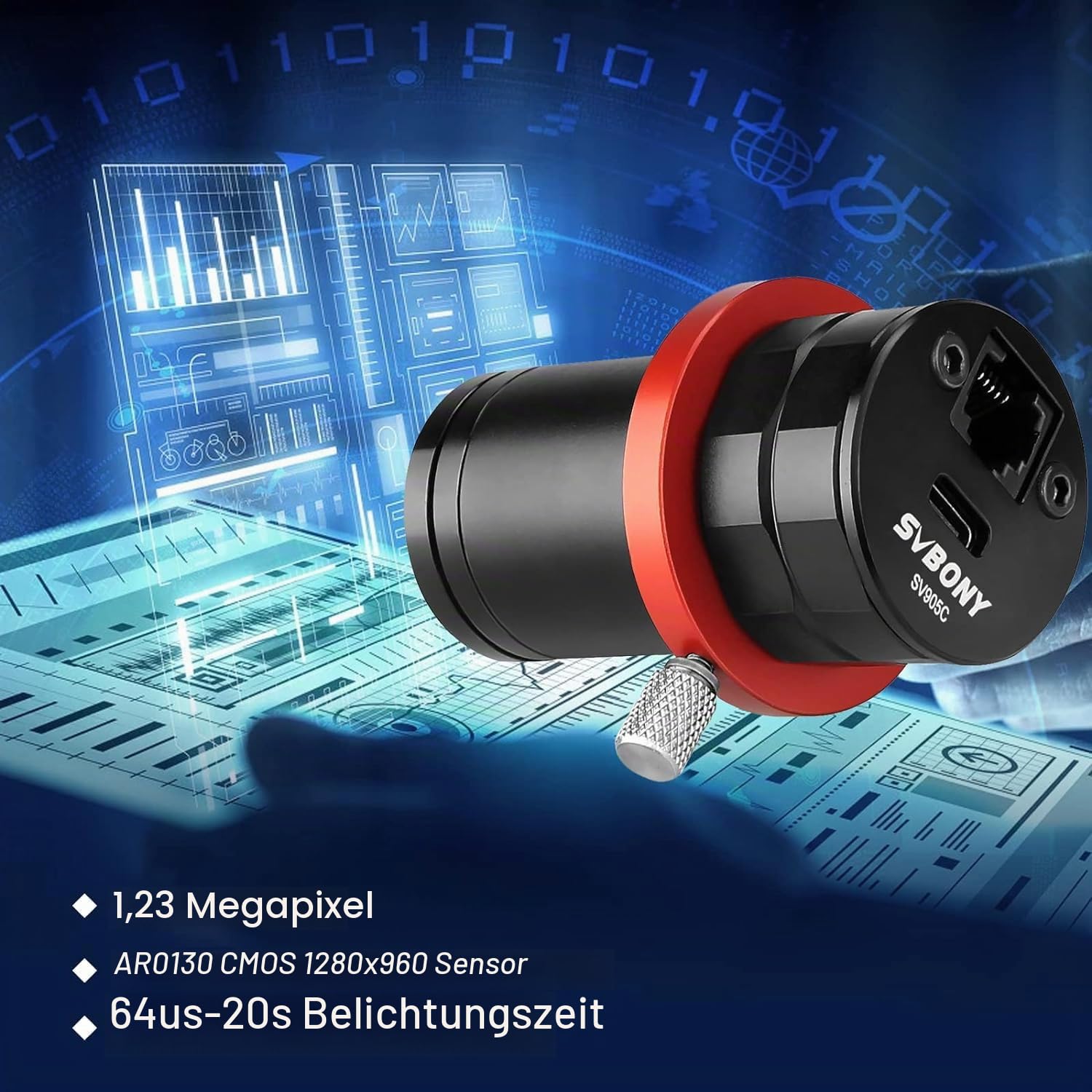 SVBONY Astro Cameras SV905C Teleskopkamera 1,25" Guiding