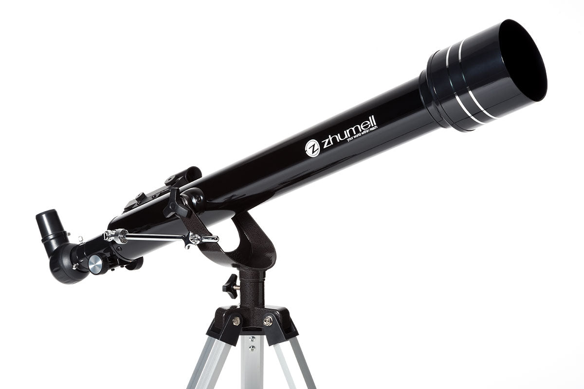 Zhumell 60AZ 60mm Refraktor Teleskop mit Stativ und Zubehör