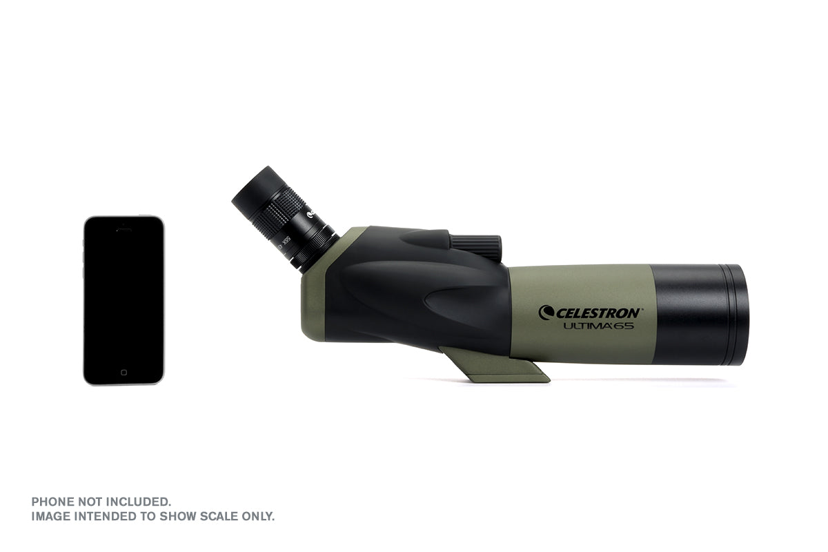 Celestron Ultima 18-55x65 Spektiv gewinkelt mit Smartphone-Adapter