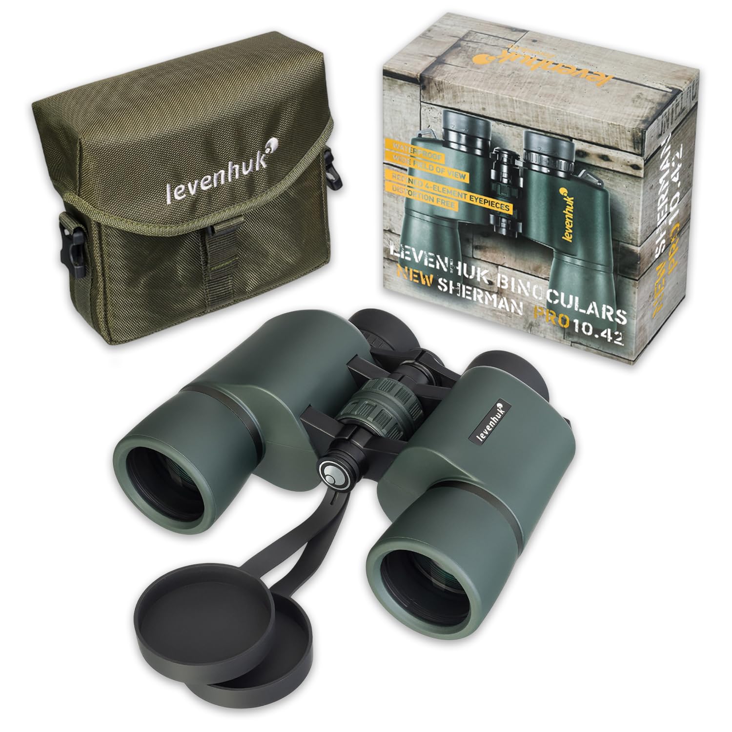 Levenhuk Sherman PRO 10x42 Fernglas Porro Dämmerung