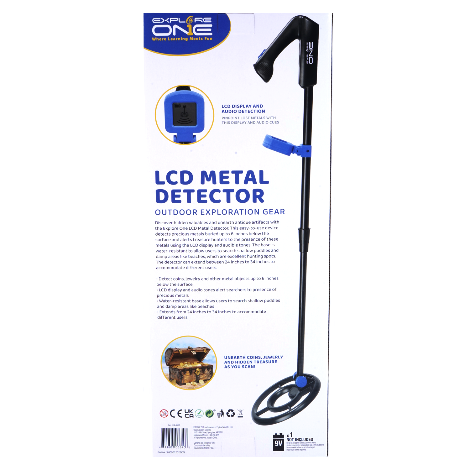 Explore Scientific Explore One Metalldetektor LCD-Display 15cm