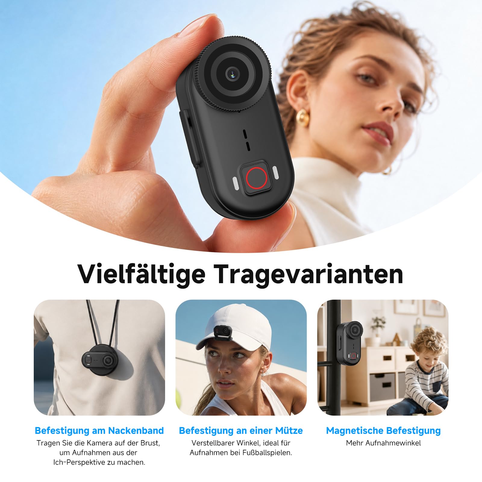 SVBONY M3 Mini 4K Actionkamera 145° Weitwinkel wasserdicht
