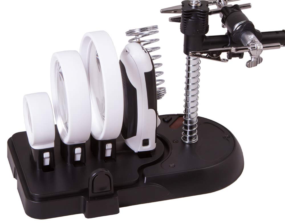 Levenhuk Zeno Multi ML7 Lupe 3x/16x LED Hand-/Tischlupe