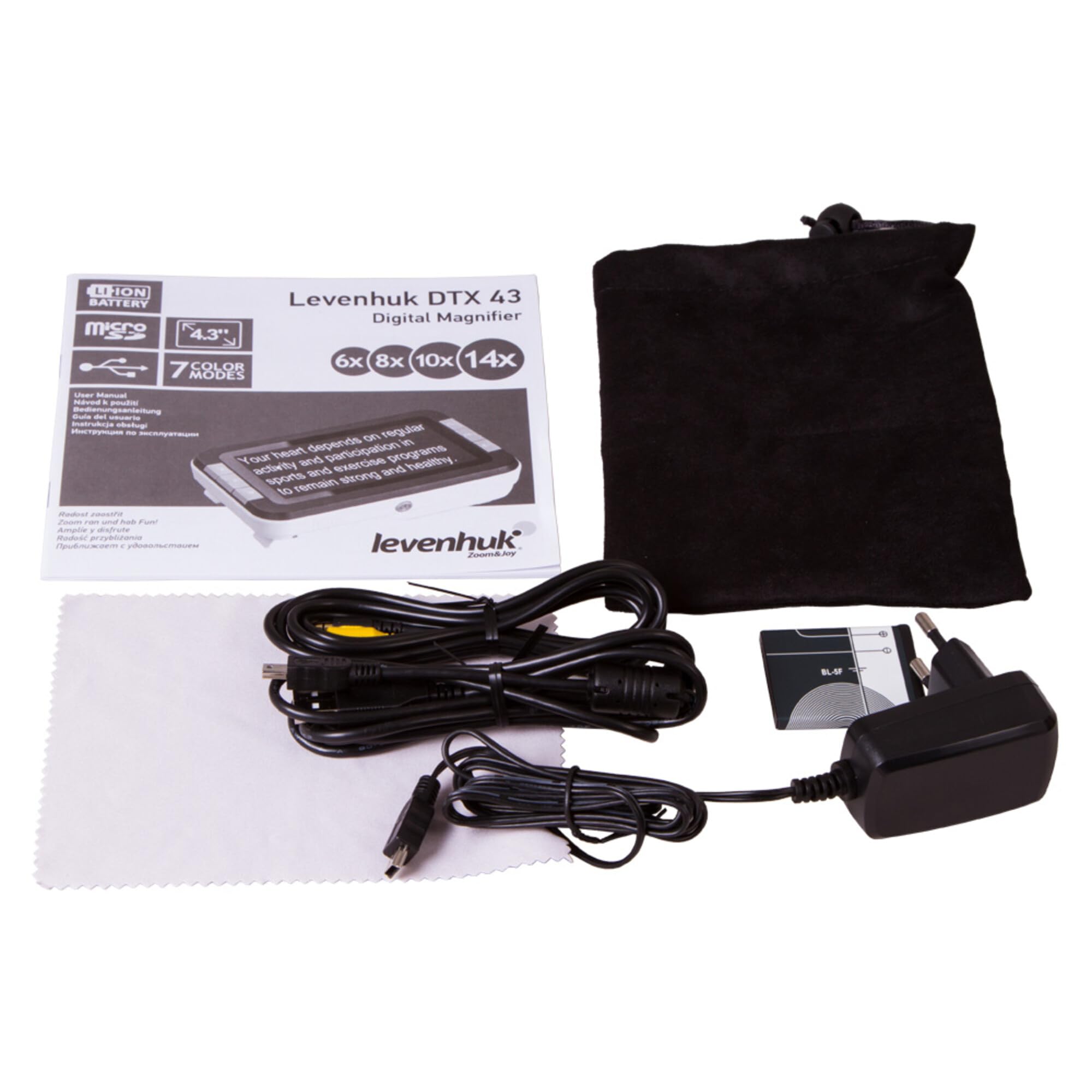 Levenhuk DTX 43 Digitale Lupe 4,3" LCD 14x LED