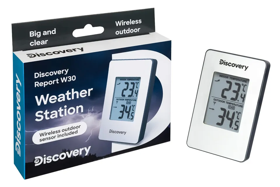 Discovery Report W30 Wetterstation Funk mit Außensensor